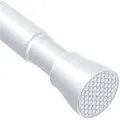 Produktbild: Gardinenstange, Verstellbar 70-120cm, Weiß, Antirutsch, Korrosionsbeständig