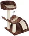 Produktbild: Kerbl 82529 Kratzbaum Safari 38 x 38 x 60 cm dunkelbraun mit borte