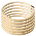 Produktbild: Stickrahmen Holz 6er Set - runder Stickring für Kreuzstich - DIY Sticken Set ...
