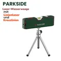 Produktbild: PARKSIDE Laser Wasserwaage mit höhenverstellbarem , Kreuzlinien - & Linienlaser