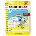 Produktbild: SCHREIBPILOT Schreiblernheft für ABC-Schützen mit vorgeprägten Mal- und Schwungübungen für Kindergarten- und Vorschulkinder | Lernsystem entwickelt von Lehrern, Professoren und Schülern