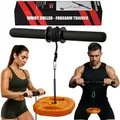Produktbild: MuscleForge Unterarm Handgelenk Rollentrainer mit 120 cm Schnur & 13 cm Bolzen - Wrist Roller & Armtrainer für 60 kg - Handgelenktrainer Unterarmtrainer für Muskelaufbau, Krafttraining