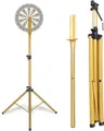 Produktbild: Pronomic DA-45S GD Ständer für Dartscheibe - Dartboard Halterung - Dartständer aus goldfarbenem Stahl - stufenlos höhenverstellbar - Gold