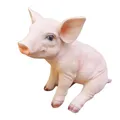 Produktbild: Aspinaworld Gartenfigur Sitzende Schweine Figur 23 cm,Ferkel Figur, Figur für den Garten, wetterfeste Deko