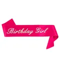 Produktbild: Oblique Unique® Birthday Girl Schärpe - Geburtstag Jubiläum Feier Party Accessoire Pink mit Glitzereffekt