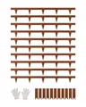 Produktbild: VEVOR Rasenkante, 10er-Set, 1016x114,3x1,5 mm, rostbeständige Beeteinfassung aus Metall, Beetumrandung, Raseneinfassung, Trennwand für Blumenbeete, Hofwege