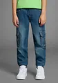 Produktbild: Arizona Cargojeans, Stretch-Jeans für Jungen gerades Bein, mit Bindeband und Gummizug, normale Taille