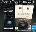 Produktbild: Acronis True Image 2018 Vollversion 3 PC/Mac Box, CD + Universal Restore OVP NEU