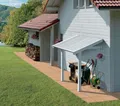 Produktbild: Schleppdach Grosfillex für Kunststoffgerätehaus, 119 x 222 x 188 cm, grau-weiß