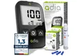 Produktbild: ADIA Blutzuckermessgerät adia Blutzuckermessgerät, Set mit 110 Streifen und Lanzetten