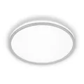 Produktbild: BRILONER - LED Deckenlampe mit EEK A Lichtquelle, 8,5W, 1800lm, indirektes Licht, LED Panel, Lampe, Deckenleuchte, Wohnzimmerlampe, Küchenlampe, Flurlampe, 33 x 6 cm, Chrom-Matt