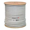 Produktbild: Premium X 250m Basic Koaxialkabel 135dB 4-Fach CCS Kupfer-Stahl Satelliten Koaxkabel Antennenkabel SAT TV Koax Kabel RG-6 Class A