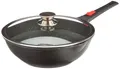 Produktbild: 0008057 – Wok 30 cm – Abnehmbarer Griff – Aluminiumguss – Beschichtung in Ste...