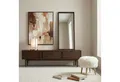 Produktbild: IDIMEX Lowboard TECCA, Niedriges Sideboard aus Massivholz 3 Türen Wohnzimmer Nussbaum Finish