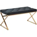 Produktbild: Sitzbank Wohnling ca.90x46x44 cm Textil Schwarz