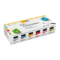 Produktbild: KREUL 79601 - Acryl Glanzfarben, Set Color Living, 6 x 20 ml Farbe und ein Pinsel, glänzend-glatte Acrylfarbe zum Anmalen und Basteln, auf Wasserbasis, speichelecht, schnelltrocknend und deckend