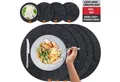 Produktbild: Miqio Platzset 8 er Set Tischsets 4 Platzsets Glasuntersetzer Ø 37 cm, (8-St), Schadstoffgeprüft. Ökotex zertifiziert.