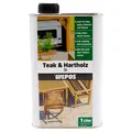 Produktbild: Wepos Teakholz Hartholz Öl 1l Holz Pflege Öl Holzschutz Teak (9,99€/1l)