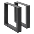 Produktbild: Tischbeine Tischkufen Tischgestell Bankkufen Bankbeine Stahl 30x43 cm Anthrazit