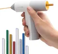 Produktbild: HOTO Akku Heißklebepistole Pro, Automatische Klebstoffausgabe, Mini Akku Klebepistole mit 40 Heißklebesticks, Heissklebepistole Kabellos für DIY Kunst, Handwerk & Schnelle Reparaturen im Haus Büro