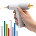 Produktbild: HOTO Heißklebepistole 20W USB-C kabellos 40 Heißklebesticks Weiß