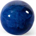 Produktbild: Gartenkugel Keramik 12cm Royal Blau glasiert