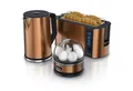 Produktbild: Arendo Frühstücks-Set (3-tlg), Wasserkocher 1,5l, 4-Scheiben Toaster, 7er Eierkocher, Kupfer