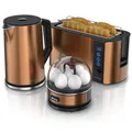 Produktbild: Arendo 1x Wasserkocher, 1,5L + 1x Toaster, 4 Scheiben+ 1x Eierkocher, 1-7 Eier