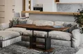 Produktbild: Endo-Moebel Couchtisch Dior 110cm - 170cm ausziehbar und höhenverstellbar Doppellift, Couch- & Esstisch in einem, Funktionstisch modern, umwandelbar