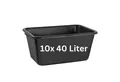 Produktbild: BURI Mörtelkübel 3x Mörtelkasten 40 Liter Mörtelwanne 60x40cm Mörtelkübel extra robust, (10-tlg)