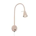 Produktbild: Leselampe LED Bettleuchte Schwenkbar Wandleuchte Flexarm 45cm Metall Beige