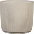 Produktbild: Scheurich - Linetto 30, Pflanzgefäß/Blumentopf/Pflanzkübel, rund, aus Kunststoff Farbe: Sand, 28,6 cm Durchmesser, 26,2 cm hoch, 14 l Vol.