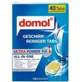 Produktbild: domol Geschirr-Reiniger Tabs »Ultra Power« 40 Stück blau