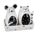 Produktbild: Salz und Pfefferstreuer Set MODERN TREND STYLE Katze und Maus Formano