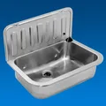 Produktbild: Edelstahl Ausgussbecken Spülbecken Waschbecken rostfreier Stahl Becken