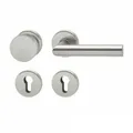 Produktbild: Hoppe Amsterdam Wechsel-Garnitur Edelstahl matt Rosettengarnitur PZ WE Türgriff