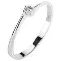 Produktbild: CHRIST Diamantring CHRIST Damen-Damenring 375er Weißgold 1 Diamant goldfarben 56