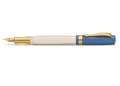 Produktbild: Kaweco STUDENT Füllhalter 50's Rock I Premium Füllfederhalter für Tintenpatronen mit hochwertiger Stahlfeder in Blau & Creme I Nostalgischer Luxus Füller 16 cm I Federbreite: F (Fein)