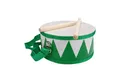 Produktbild: GICO Spielzeug-Musikinstrument Trommel für Kinder grün-weiss Kindertrommel Holz D: 20 cm- 3845g