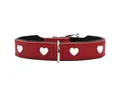 Produktbild: Hunter Tierbedarf Hunde-Halsband Halsband Love Mini rot/schwarz