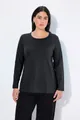 Produktbild: Ulla Popken T-Shirt bis 64 Oberteil Langarmshirt Basic Langarm