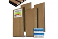 Produktbild: Juskys Wandpaneel, BxL: 60x120 cm, Schallabsorbierend, moderner Holzoptik, hall- und lärmreduzierend