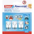 Produktbild: tesa Powerstrips Small Klebehaken 3er  Weiß, Edelstahl Inhalt: 3 St.
