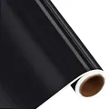 Produktbild: BELLE VOUS Adhesive Vinyl Vinyl Klebefolie Rolle Schwarz – 30cmx3 m Vinylfolie Selbstklebend für Plotter, Plotterfolie, Hobby, Basteln, Scrapbooking, Dekoration – Glänzende Vinylfolie für Sticker