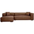 Produktbild: Miliboo Ecksofa, Braun, Textil, 160x65x267 cm, Wohnzimmer, Sofas & Couches, Sofas