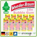 Produktbild: WUNDER-BAUM Auto Duftbaum  | BUBBLE GUM | Lufterfrischer Camper | 10x STÜCK
