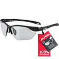 Produktbild: ALPINA TWIST FIVE S HR V - Selbsttönende, Bruchfeste & Beschlagfreie Sport- & Fahrradbrille Mit 100% UV-Schutz Für Erwachsene, black matt, One Size
