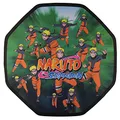 Produktbild: Konix Naruto Shippuden Gaming Bodenmatte 98 x 98 cm für Bürostuhl - Rutschfester Belag - Motiv Mehrfacher Naruto-Schatten-Doppelgänger