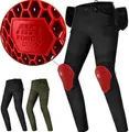 Produktbild: SHIMA Giro Motorrad Hose Damen mit Protektoren Airforce Knieprotektoren Motorradhose Kurzgrößen Hosen für Mann Protektorenhose Textilhose Urban Stretch Cargohose Lang (Frauen, Schwarz, 24/32)
