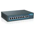 Produktbild: Ethernet Switch 10 Port PoE 8 PoE 120W Gigabit Uplink Netzwerkgerät